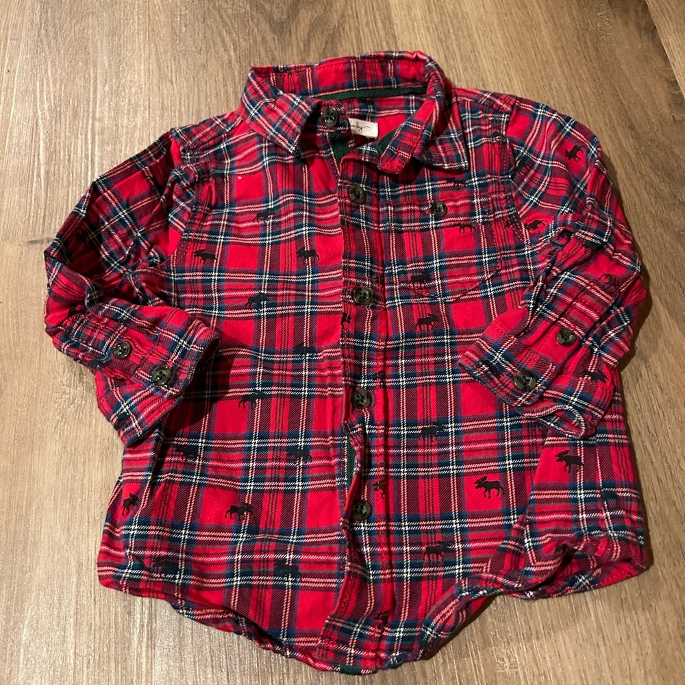 Hatley 18-24 months moose button down